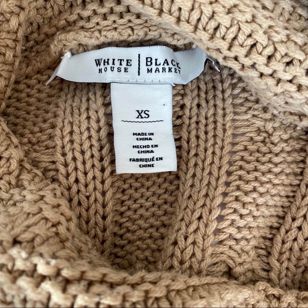 WHBM tan turtle neck sweater size XS - Picture 6 of 7